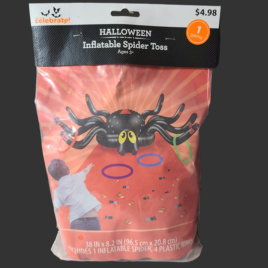 Way To Celebrate! Halloween Inflatable Spider Toss - NEW