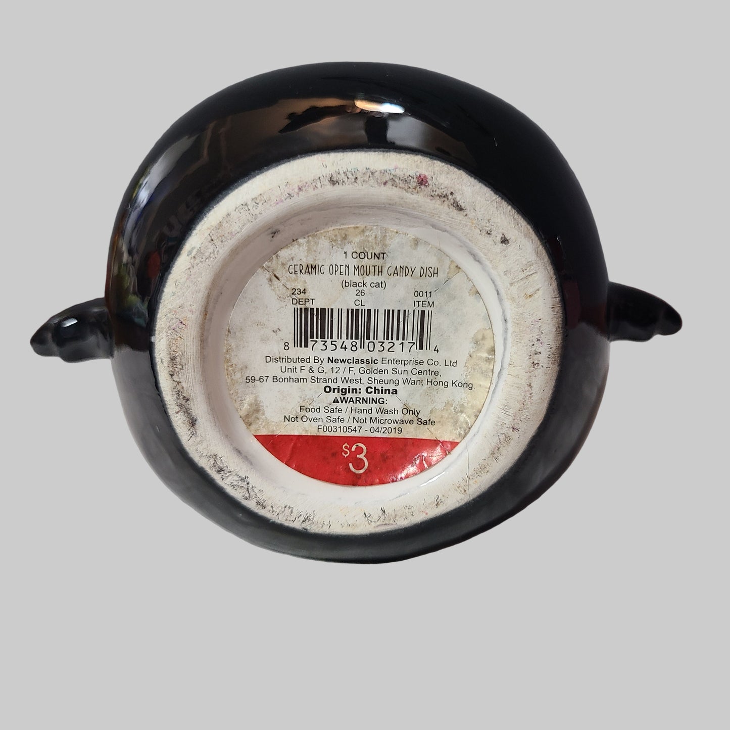 Ceramic Bat Open Mouth Candy Dish - USED