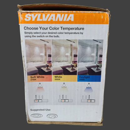 2PK Sylvania Color Selectable 65W LED BR30 Bulbs - LIKE NEW