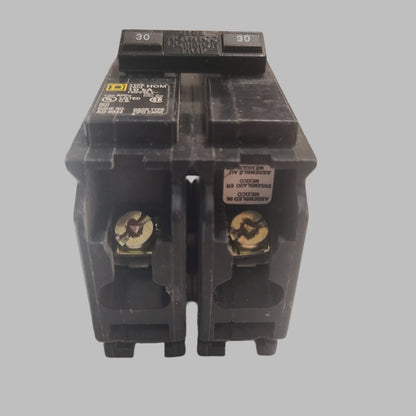Homeline Square D 30 Amp 2-Pole Circuit Breaker - USED