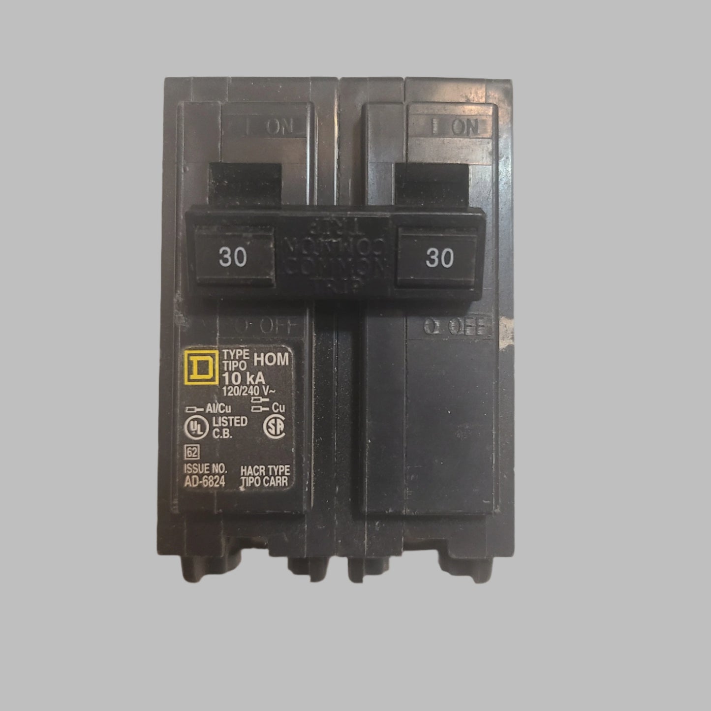 Homeline Square D 30 Amp 2-Pole Circuit Breaker - USED