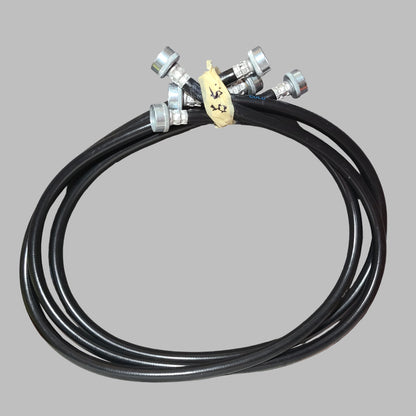 3 Pack - 4FT Washing Machine Inlet/Outlet Connectors - Hot, Cold, & Unlabeled - NEW