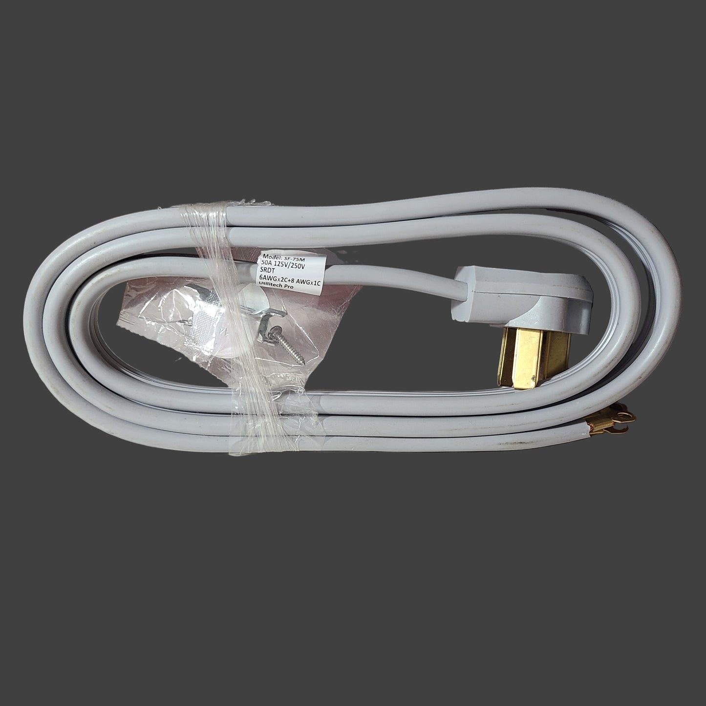 Utilitech Pro 50-Amp 3 Prong 4FT Appliance Power Cord - SF-75M - NEW