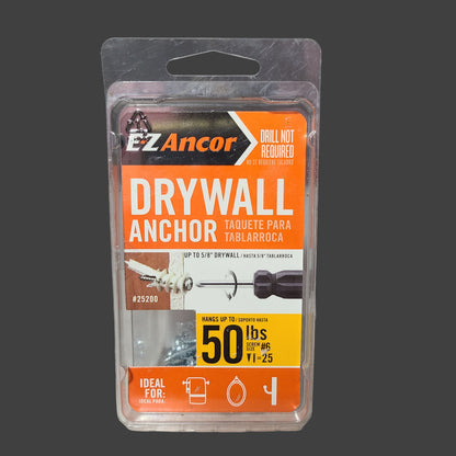 E-Z Ancor #6 Drywall Anchor - 26CT Screws Only - AS IS