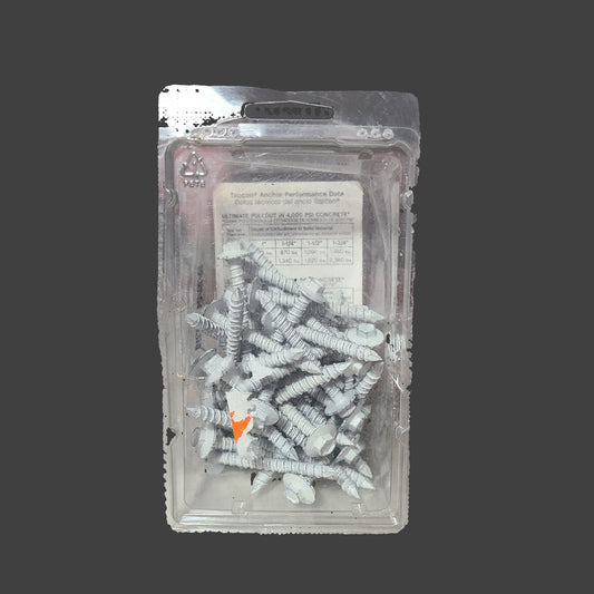 Tapcon 42CT 1/4" x 2-1/4" Concrete Screw Anchors w/ Hex Head - AS IS
