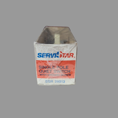 ServiStar Single Pole Quiet Switch w/ Ground Screw - NEW