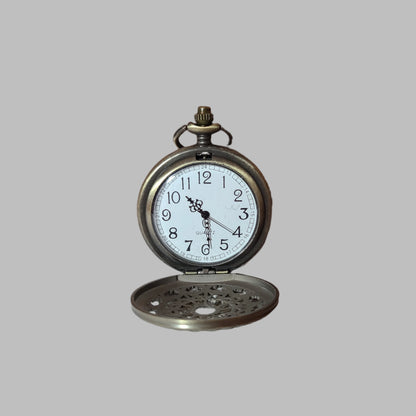 Quartz Gold Pocket Watch - Needs Battery - AS IS