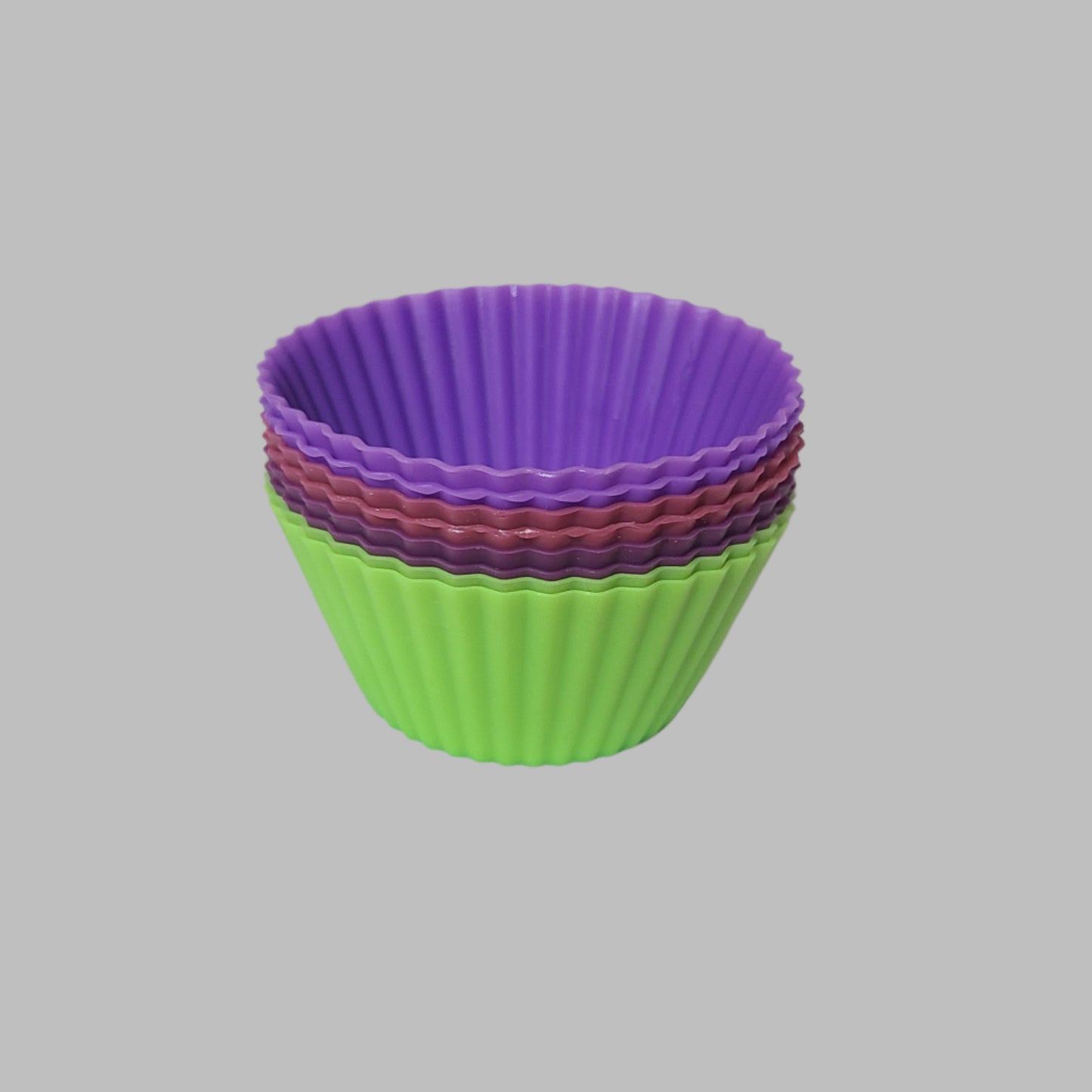 8pc Reusable Non-Stick Silicone Cupcake Molds - LIKE NEW