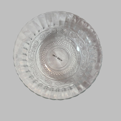 VTG Indonesian Pressed Glass KIG Design Serving Dish - LIKE NEW