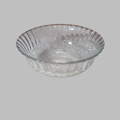 VTG Indonesian Pressed Glass KIG Design Serving Dish - LIKE NEW