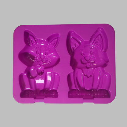 Cool Gear 2PK Cat and Dog Treats Ice Pops Stackable Ice Trays - Missing 2 Blue Stick - LIKE NEW