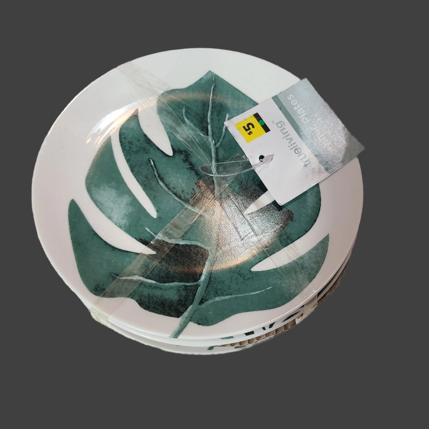 4PC True Living Ceramic Plates - NEW