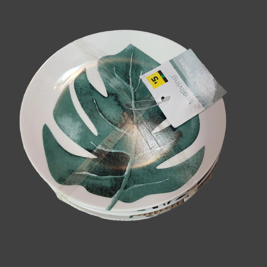 4PC True Living Ceramic Plates - NEW