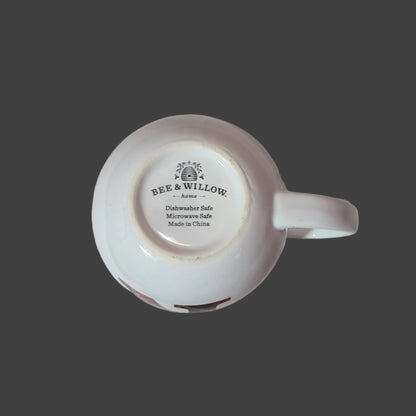 Bee & Willow Plaid Letter "R" Mug - USED