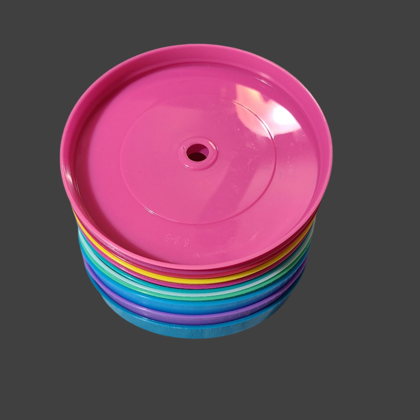 11PK Unbranded Tumbler Straw Lids - USED