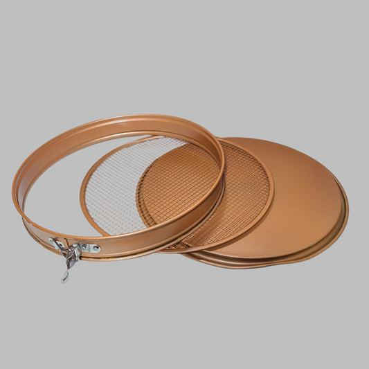 3PC Copper Chef 12" Perfect Pizza and Crisper Pan - LIKE NEW