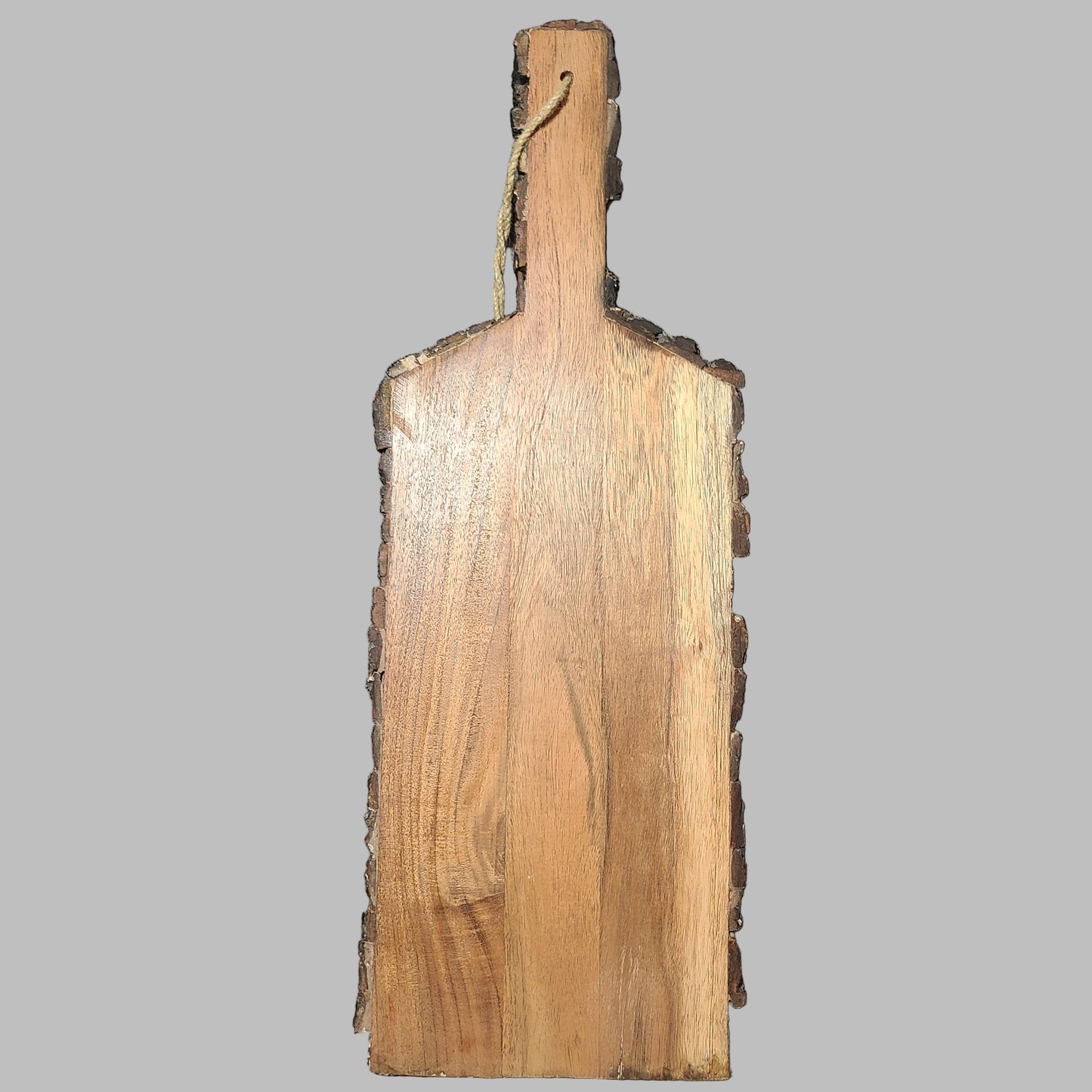 Wendy Bellissimo Walnut Paddle Style Cutting Board w/ Rugged Edges - Some Edging Missing - AS IS