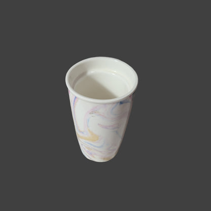 Home Essentials & Beyond Marble Pink Ceramic Mug - 12 Oz. - LIKE NEW