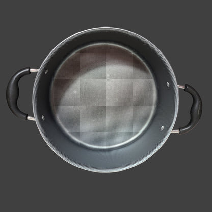 2 Tramontina PrimaWare Non-Stick Steel Gray Pots - USED