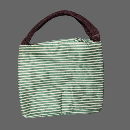 Striped Insulated Lunch Bag - LIKE NEW