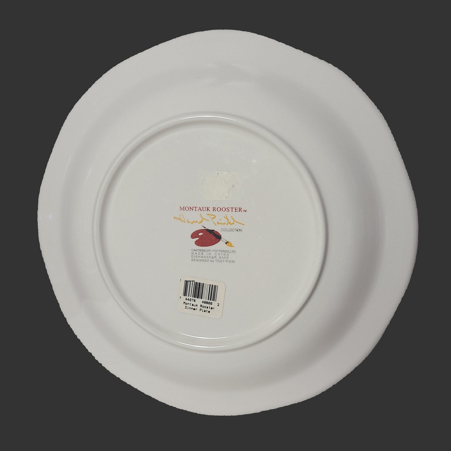 Montauk Rooster by Canterbury Potteries Dinner Plate - USED