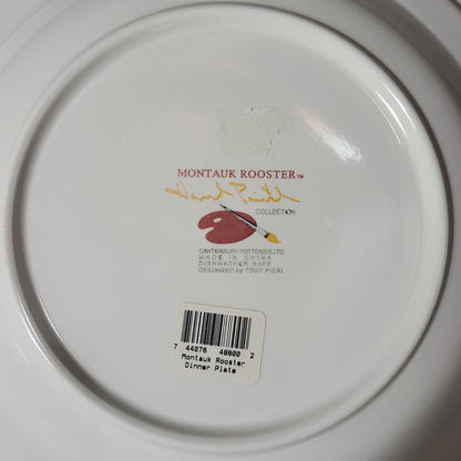 Montauk Rooster by Canterbury Potteries Dinner Plate - USED