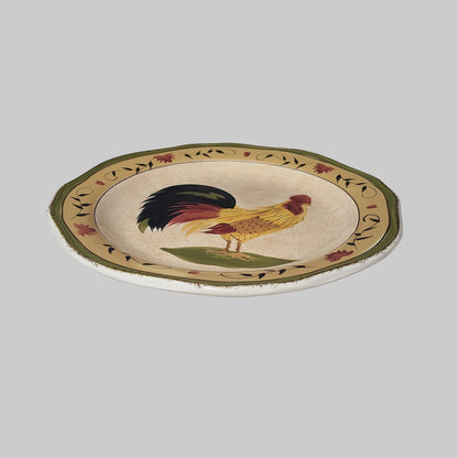 Montauk Rooster by Canterbury Potteries Dinner Plate - USED