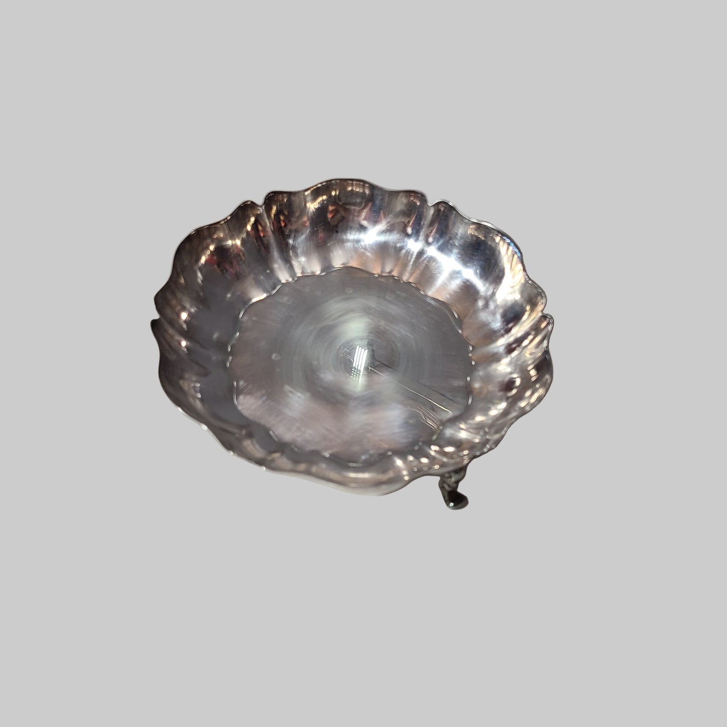 VTG Wm A Rogers Silverplate 3 Leg Candy Dish - USED