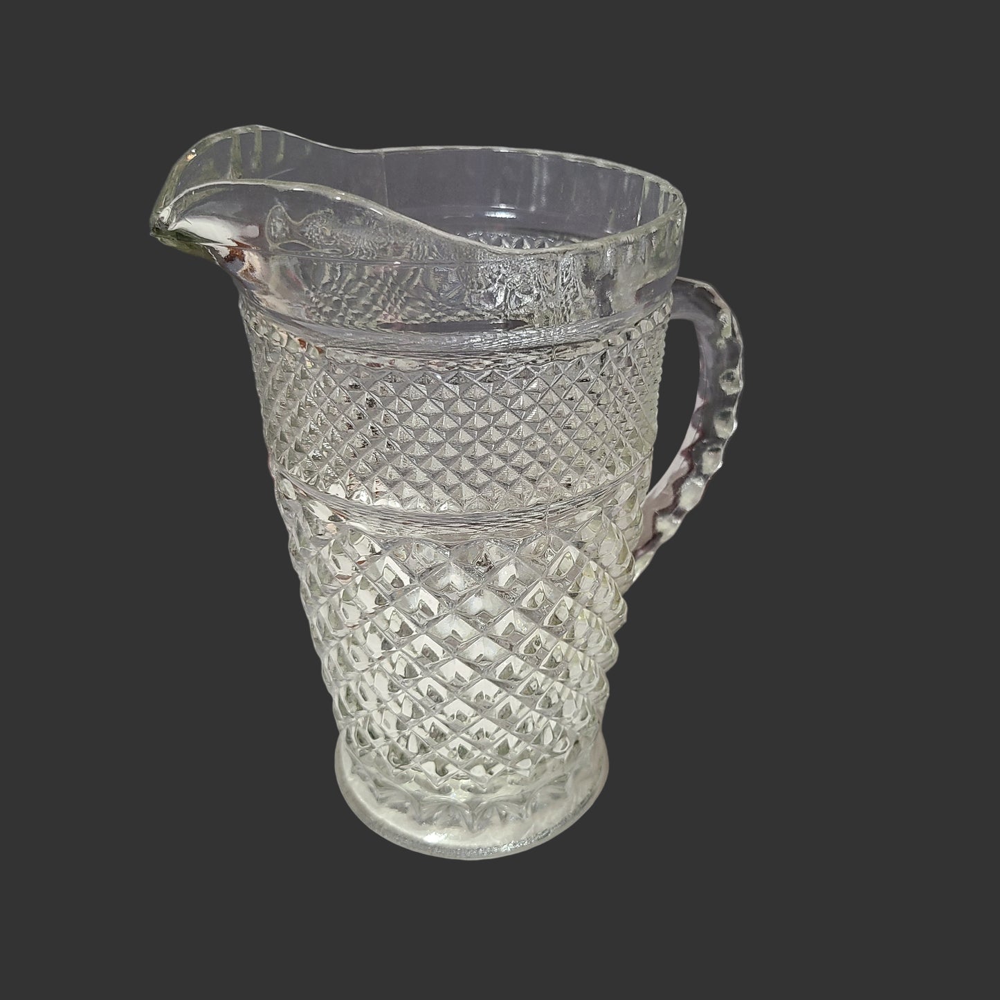 VTG Anchor Hocking Wexford 64oz Glass Pitcher - LIKE NEW