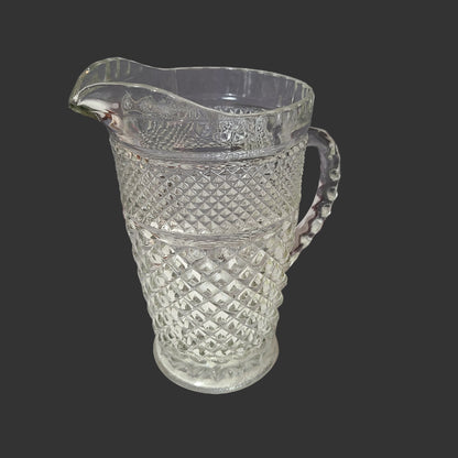 VTG Anchor Hocking Wexford 64oz Glass Pitcher - LIKE NEW