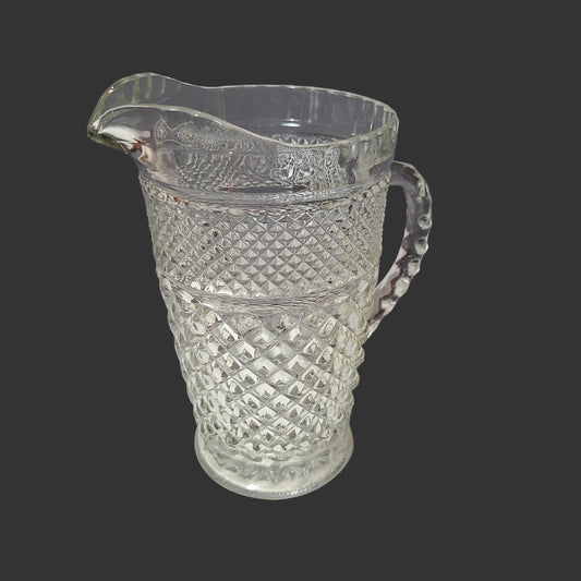 VTG Anchor Hocking Wexford 64oz Glass Pitcher - LIKE NEW