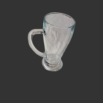 Fidenza Clear Glass 0.4L Beer Stein - LIKE NEW