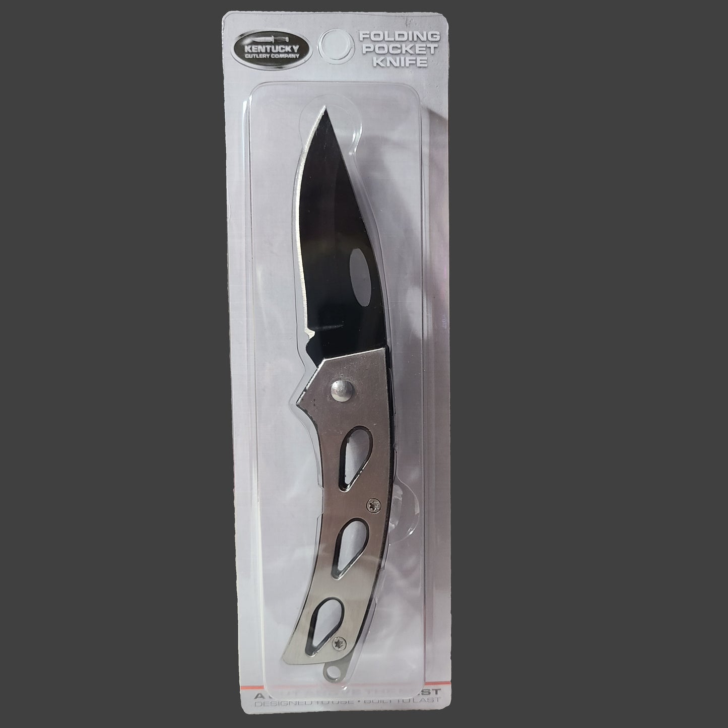 Kentucky Cutlery Company Silver 3 Slot Folding Pocketknife - NEW