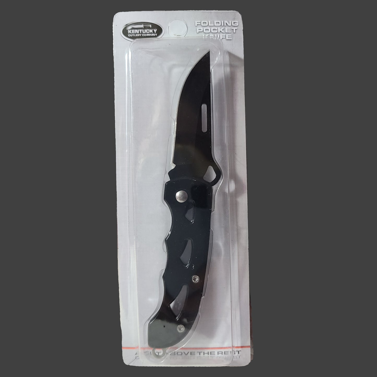 Kentucky Cutlery Company Black 3 Slot Folding Pocketknife - NEW