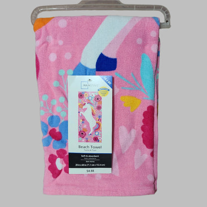 Mainstays Unicorn Beach Towel - NEW