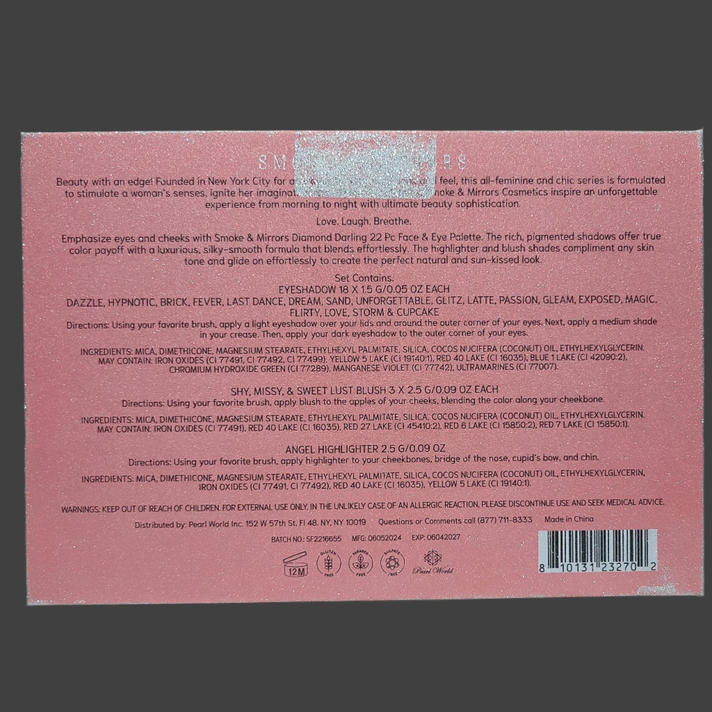 Smoke & Mirrors Diamond Darling 22 PC Face & Eye Palette - NEW