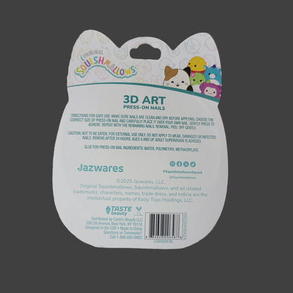 Original Squishmallows 24PC Press-On Nails - 3D Art - NEW