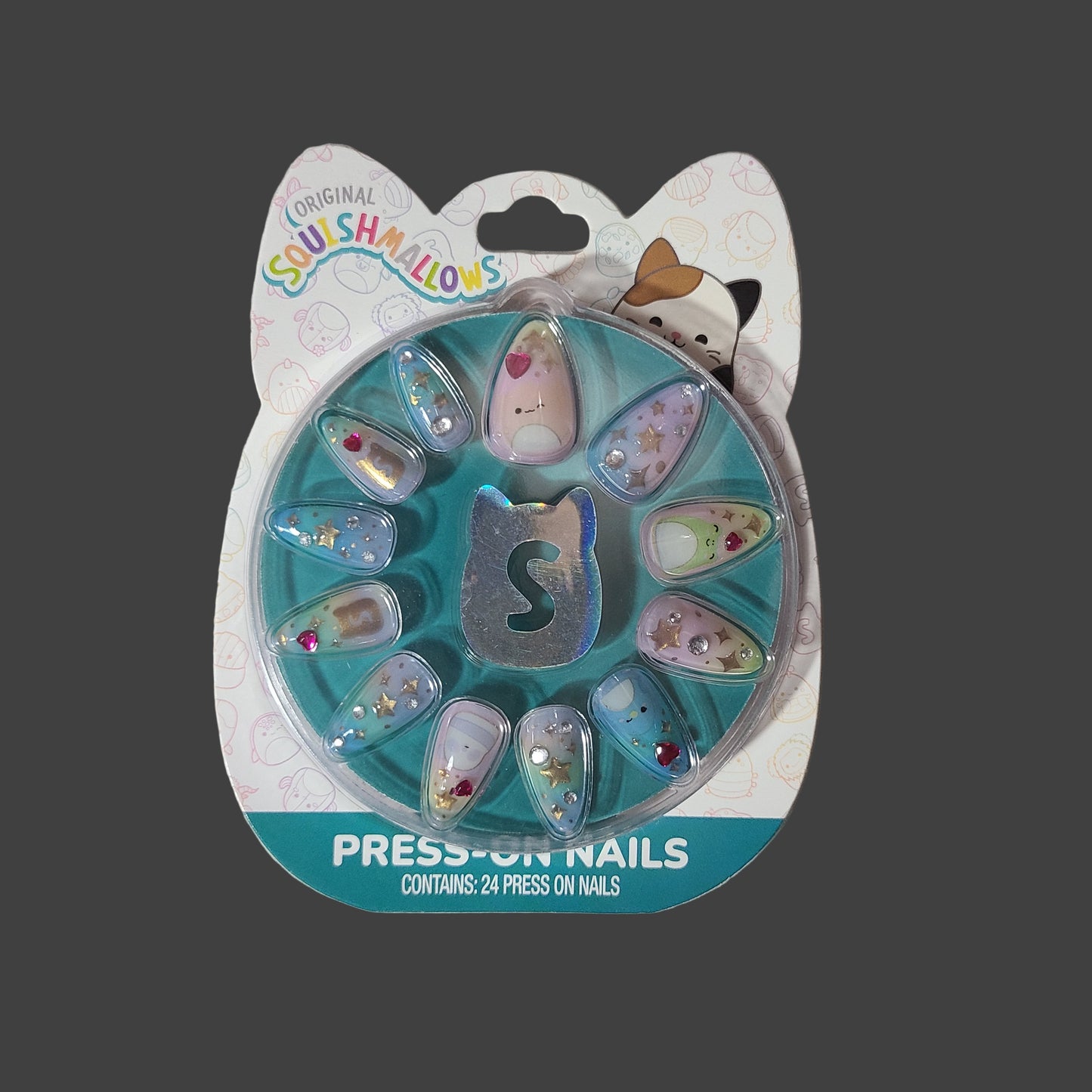 Original Squishmallows 24PC Press-On Nails - 3D Art - NEW