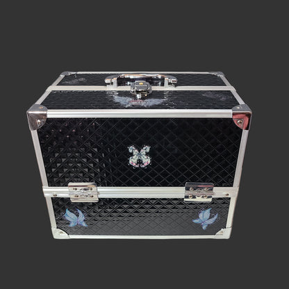 Caboodles Lovestruck 11.75 Ultimate Makeup Train Case - USED