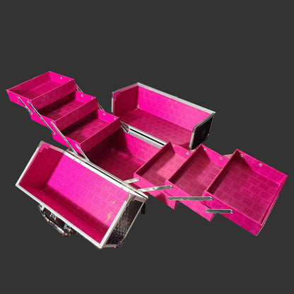 Caboodles Lovestruck 11.75 Ultimate Makeup Train Case - USED