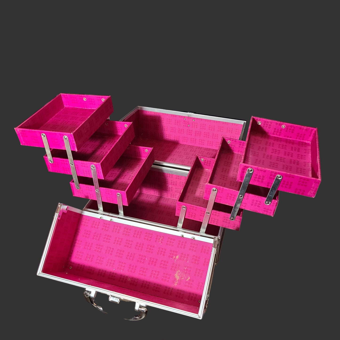 Caboodles Lovestruck 11.75 Ultimate Makeup Train Case - USED