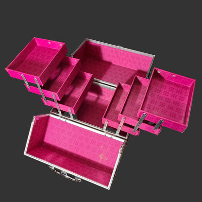 Caboodles Lovestruck 11.75 Ultimate Makeup Train Case - USED