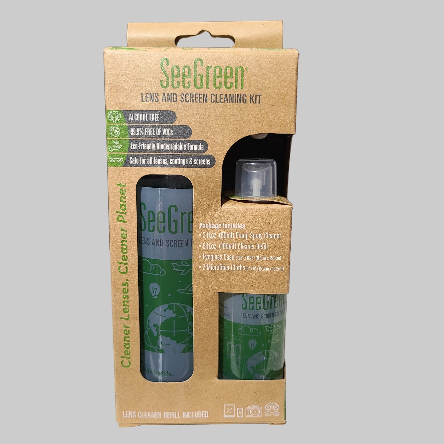 SeeGreen Lens and Screen Cleaning Kit - NEW