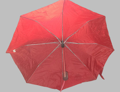 Totes Red Compact Auto-Open Umbrella - USED