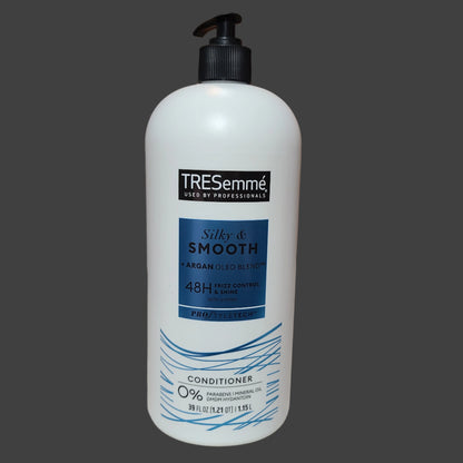 TRESemme 39 FL OZ Silky & Smooth + Argan Oleo Blend Conditioner - NEW