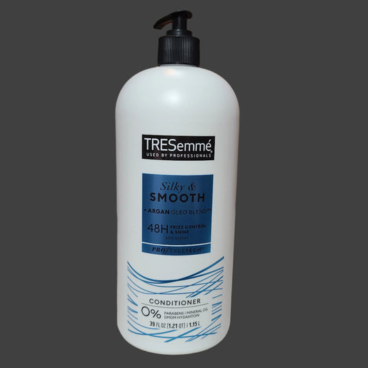 TRESemme 39 FL OZ Silky & Smooth + Argan Oleo Blend Conditioner - NEW