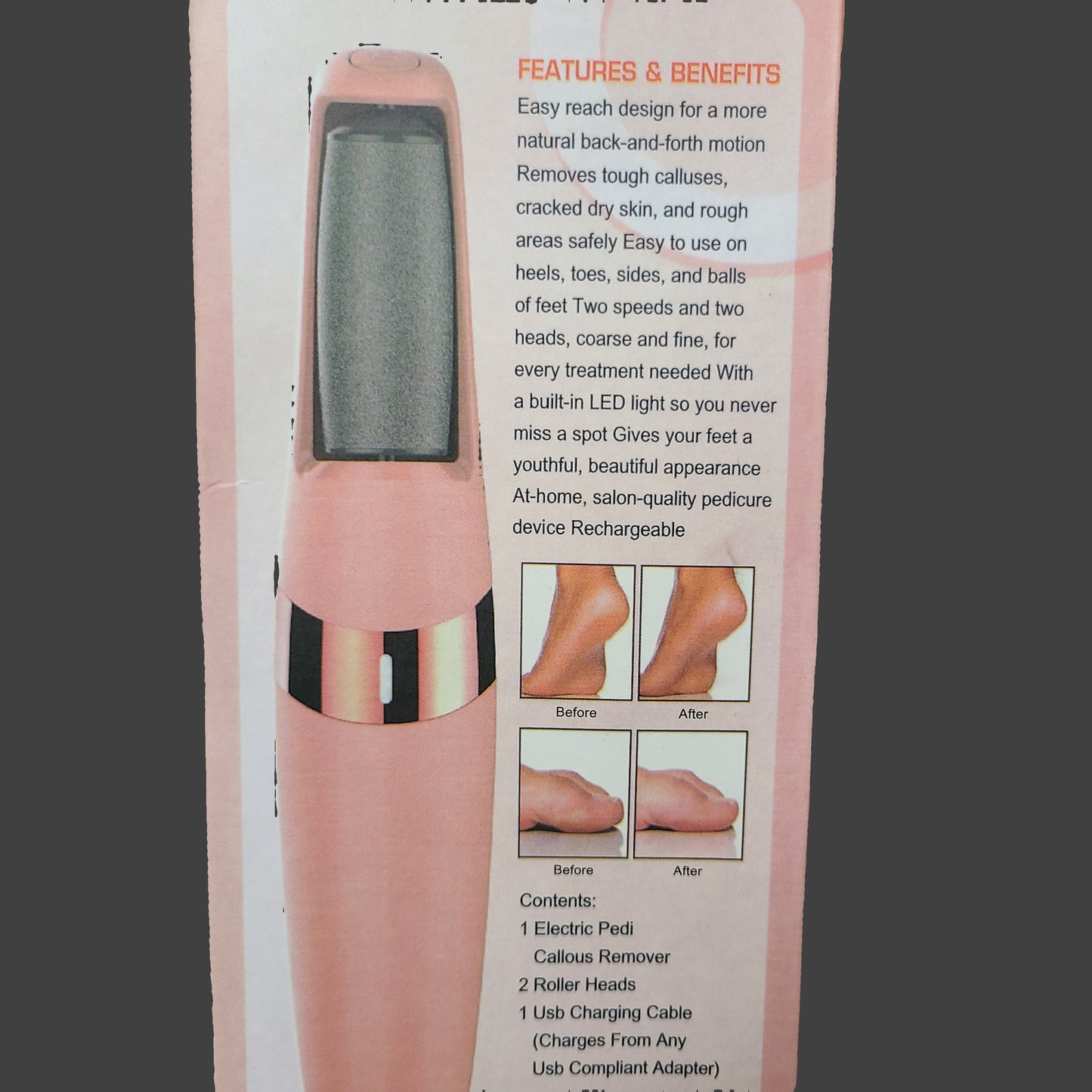 Electric Rechargeable Pedi Callous Remover - NEW