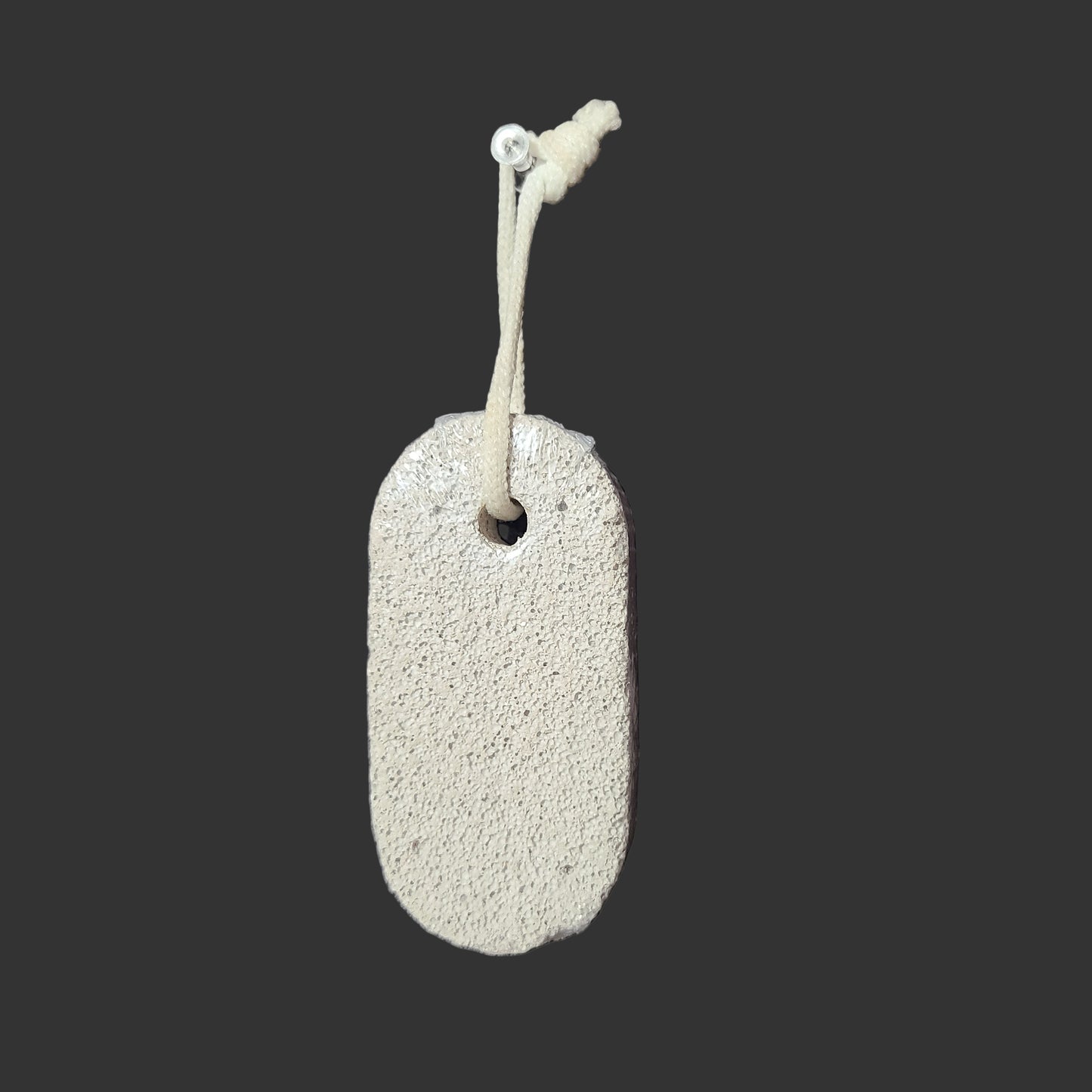 White Pumice Foot Stone w/ Hanger - NEW