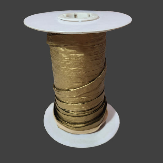 2 Partial Gold Metallic Raffia Ribbon - AS IS