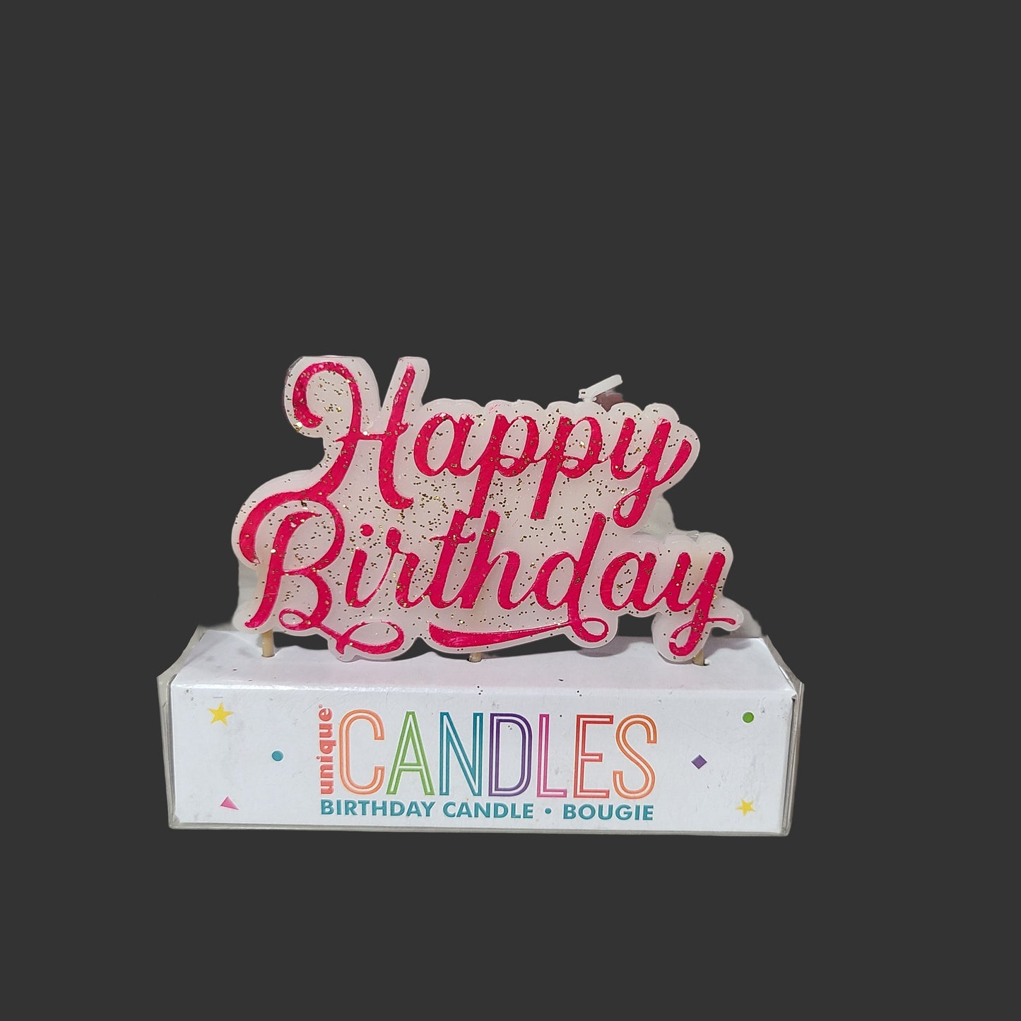 Unique Bougie Happy Birthday Candle - NEW